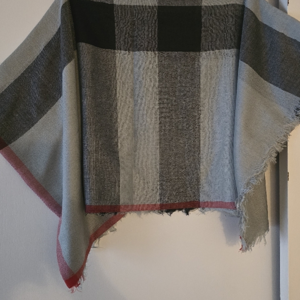 Pashmina plaid Wool Scarf